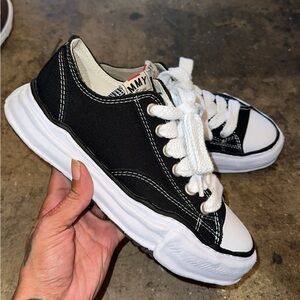 Women’s Maison Mihara Yasuhiro Peterson OG Sole Canvas Low ‘Black’ 38